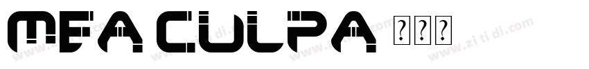 Mea Culpa字体转换